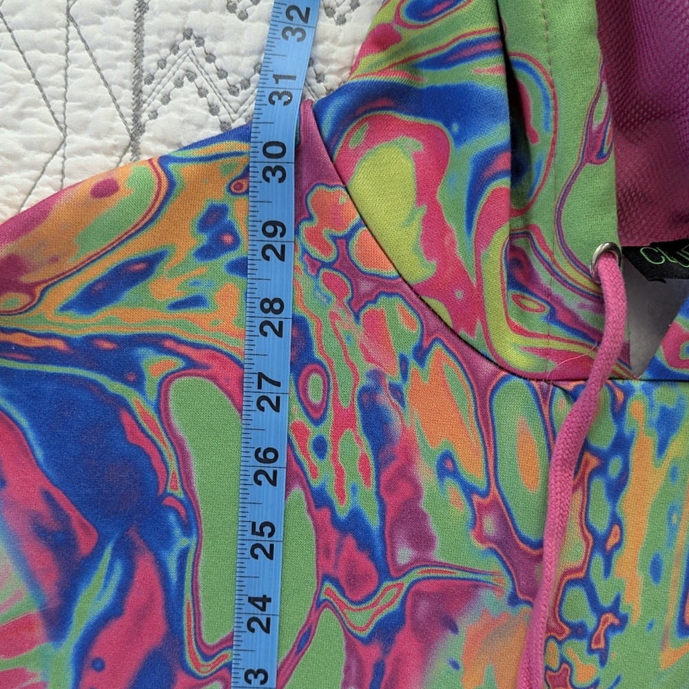 Dolls Kill Acid Amoeba Oversized Hoodie - Picture 6 of 9